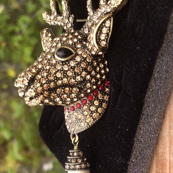 Heidi Daus Rudy Reindeer Vintage pin - Picture 4 of 10